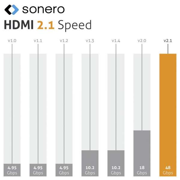 HDMI auf HDMI Kabel - 8K60 - grau/blau - 3,00m