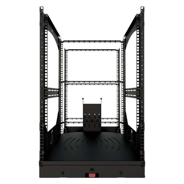 19" Auszieh- und drehbares Rack 16RU, 130kg Traglast, 490B x 608T x 792H