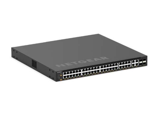 NETGEAR - M4350 52-Port POE MANAGED SWITCH M4350-44M4X4V 44X2.5G/10G 4X25G