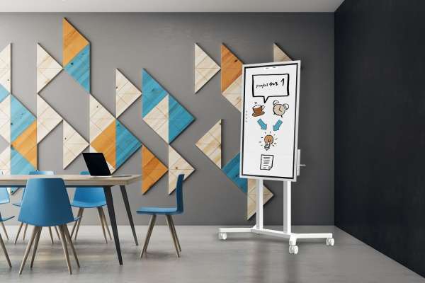 Trolley mit drehbarem Kopf und Höhenverstellung für Samsung Flip 55-65"