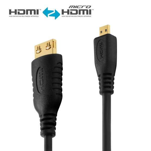 HDMI/Micro HDMI Kabel - PureInstall 1,50m