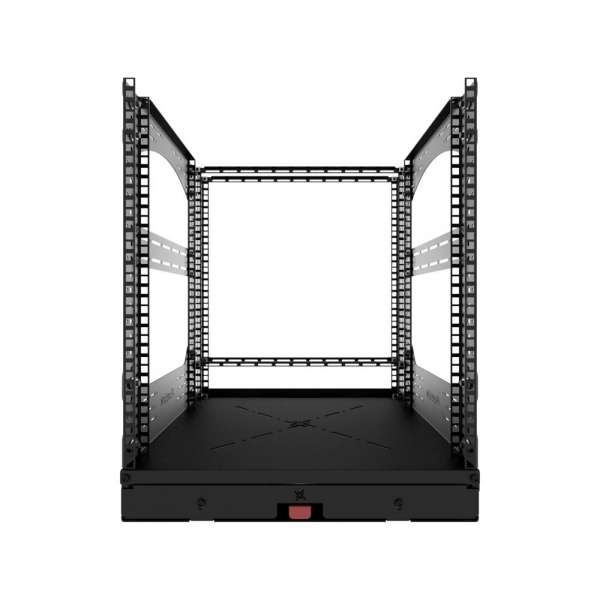 19" Auszieh- und drehbares Rack 12RU, 160kg Traglast, 490B x 510T x 606H