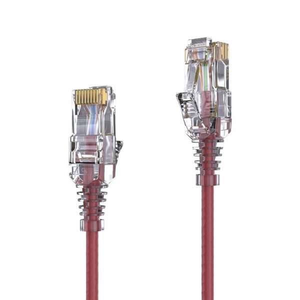 CAT 6 Patchkabel. SLIM - UTP - LSOH - rot - 2,00m