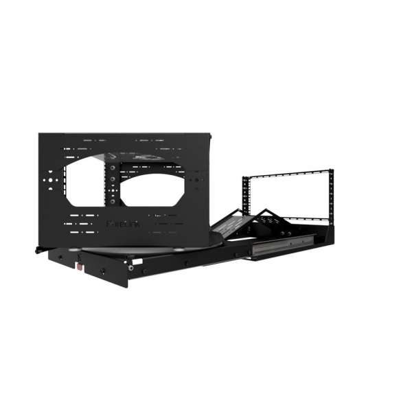 19" Auszieh- und drehbares Rack 6RU, 130kg Traglast, 490B x 608T x 348H