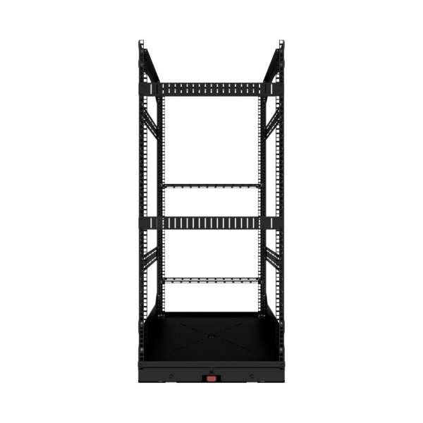 19" Auszieh- und drehbares Rack 24RU, 200kg Traglast, 490B x 510T x 1141H
