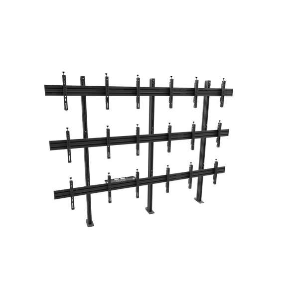 Video Wall Bolt Down Stand, modular 3x3, für 49-57" Bildschirme, Querformat