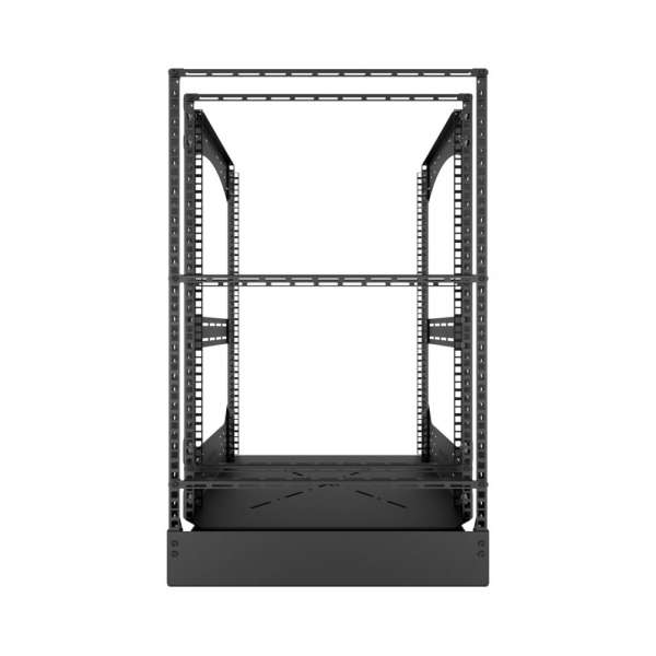 19" Auszieh- und drehbares Rack 16RU, 160kg Traglast, 490B x 510T x 785H