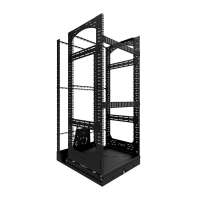 19" Auszieh- und drehbares Rack 20RU, 130kg Traglast, 490B x 498T x 970H 19" Auszieh- und drehbares Rack 20RU, 130kg Traglast, 490B x 498T x 970H