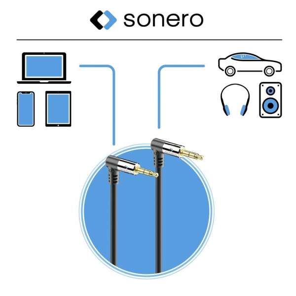 sonero 3,5mm Audio Kabel 2x90° 1,5m