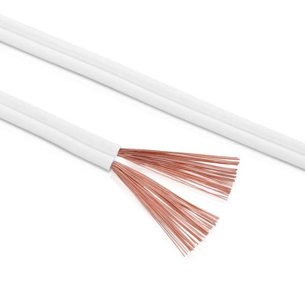 sonero Lautsprecherkabel 2x2,5mm², CCA 10,0m, weiß