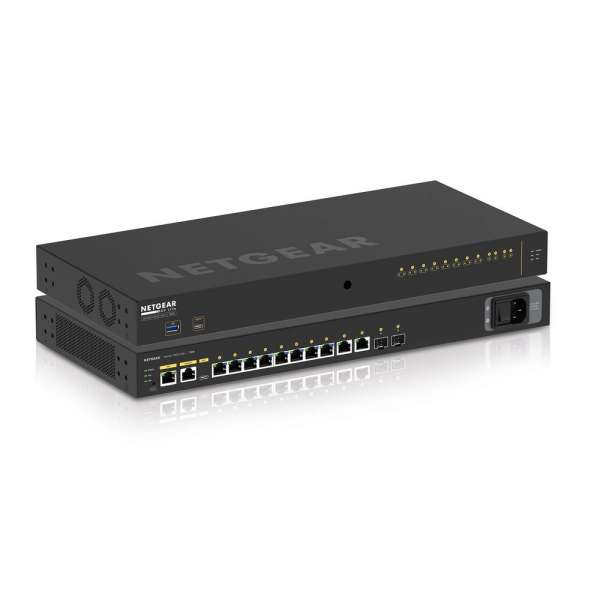 NETGEAR - M4250 12-Port 10G2F PoE+ Stapelbarer Managed Switch (125W PSU)