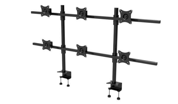 Tischhalterung für sechs 19-27"-Bildschirme