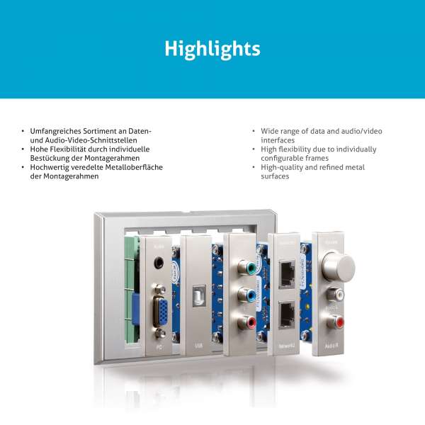 Anschlussblende RJ45 - PureID Serie