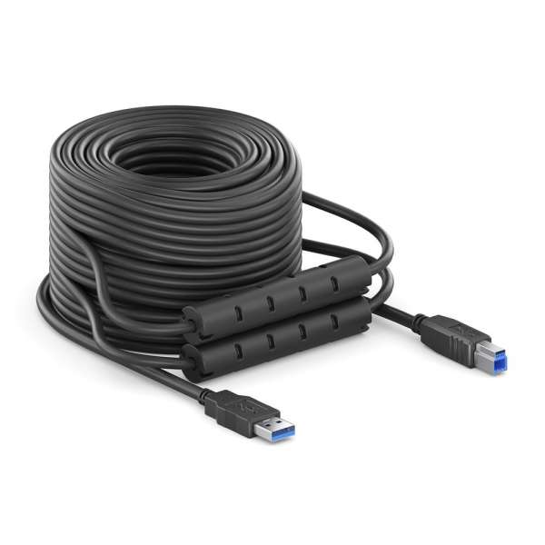 USB 3.2 Gen. 1x1 Aktiv Kabel - schwarz - 15,0m
