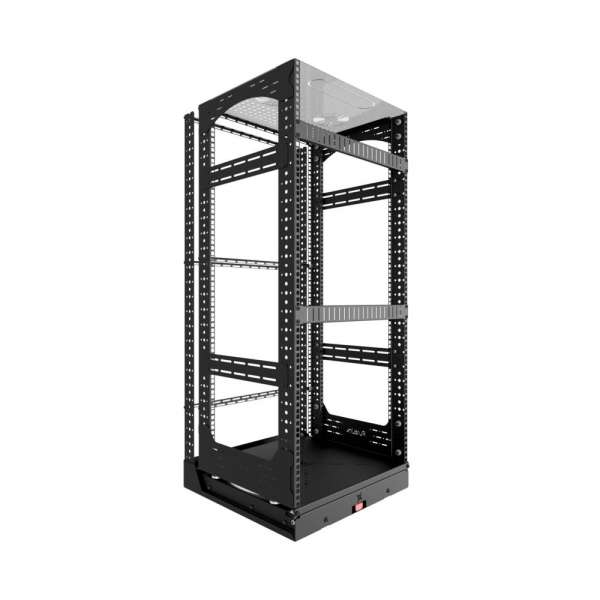 19" Auszieh- und drehbares Rack 24RU, 130kg Traglast, 490B x 498T x 1148H 19" Auszieh- und drehbares Rack 24RU, 130kg Traglast, 490B x 498T x 1148H