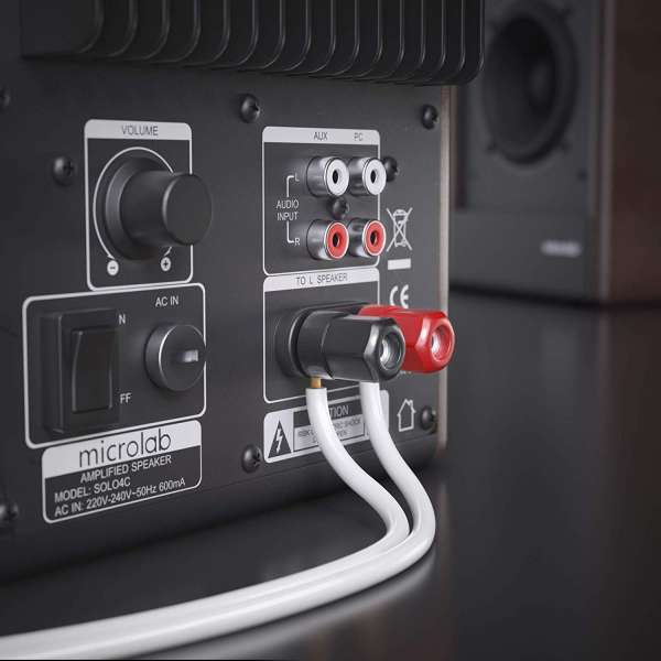 sonero Lautsprecherkabel 2x1,5mm², CCA 30,0m, weiß