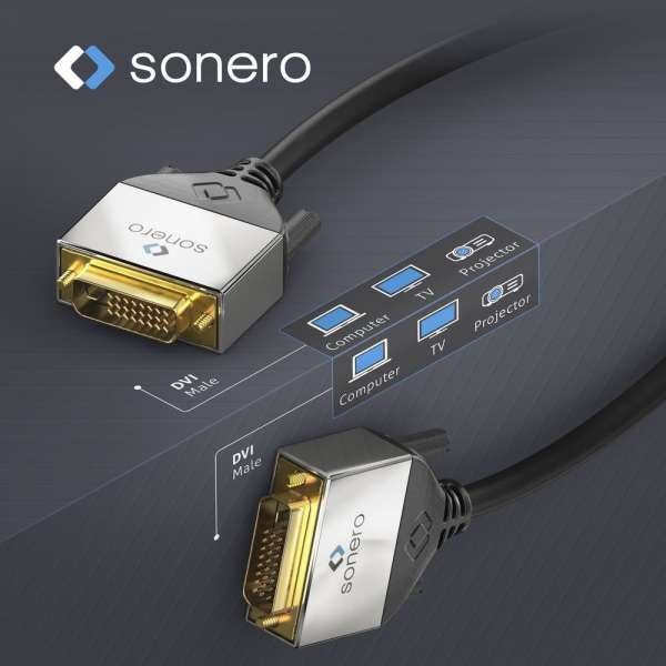 sonero DVI Dual-Link Kabel 2,0m