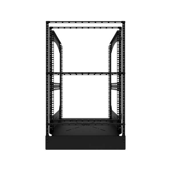 19" Auszieh- und drehbares Rack 16RU, 300kg Traglast, 490B x 510T x 785H