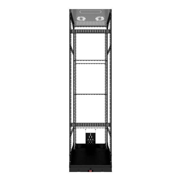 19" Ausziehbares und drehbares Rack 40RU, 125 kg Belastung, 490B X 615T X 1862H