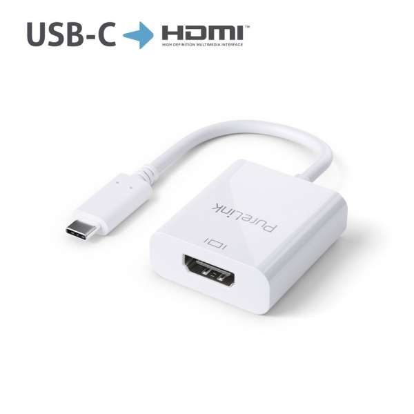 USB-C auf HDMI Adapter - 4K60 - iSerie - weiß - 0,10m