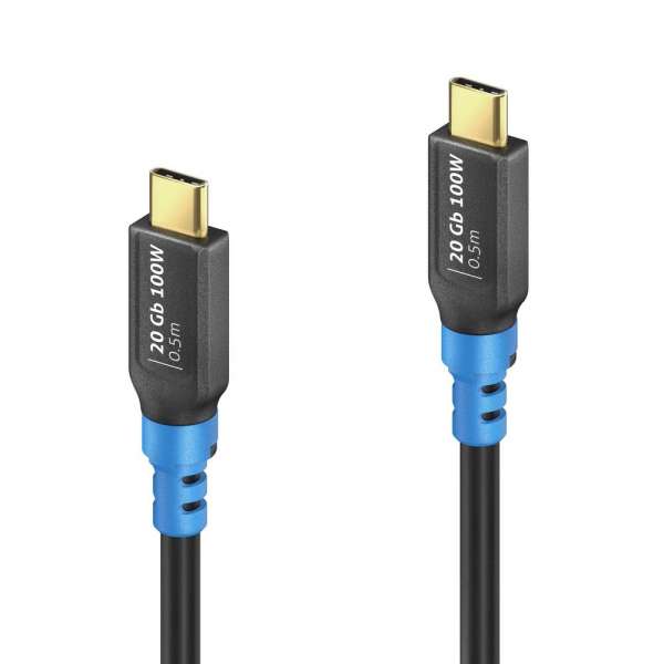 FlexInstall USB-C auf USB-C Kabel USB4 Gen2x2 20Gbps 100W 0.50m