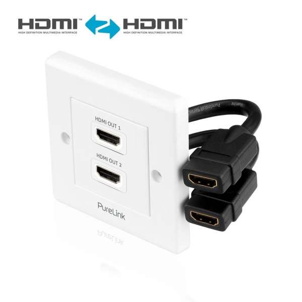 HDMI Anschlußdose - PureInstall 2-fach