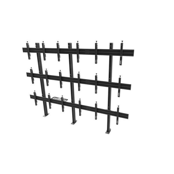 Video Wall Bolt Down Stand, modular 3x3, für 49-57" Bildschirme, Querformat