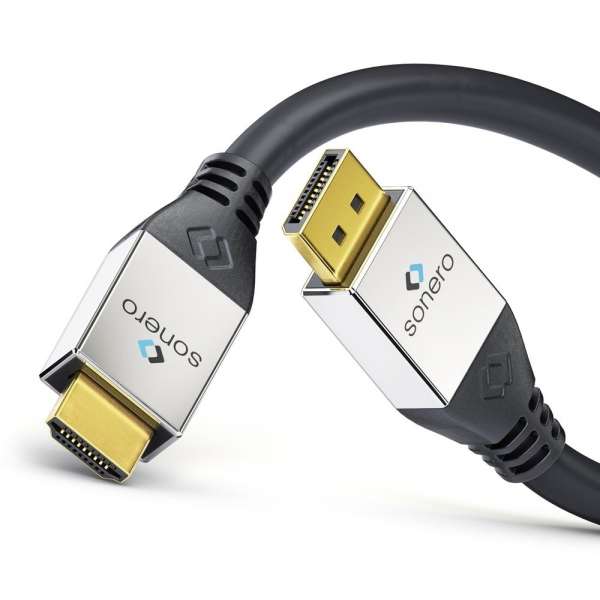 sonero DisplayPort auf HDMI Kabel 1,0m