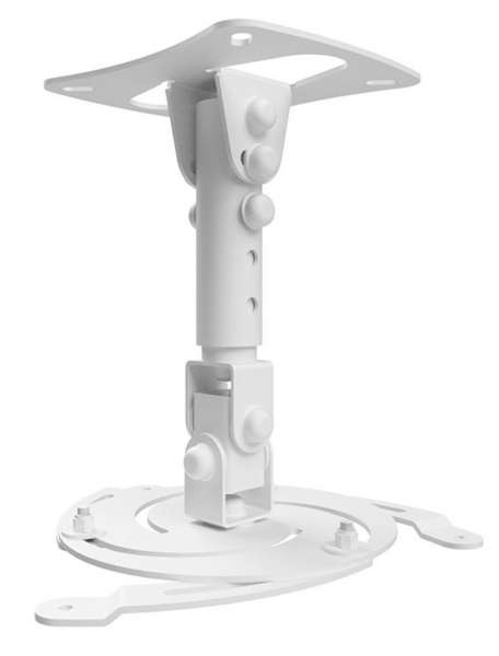 Universal-Projektor-Deckenhalterung (3 Befestigungspunkte), weiß