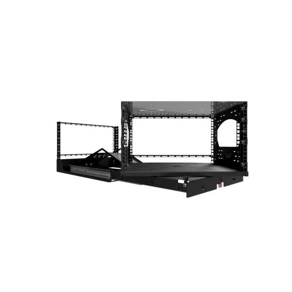 19" Auszieh- und drehbares Rack 6RU, 130kg Traglast, 490B x 608T x 348H