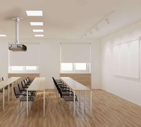 Universal-Projektor-Deckenhalterung (3 Befestigungspunkte), weiß