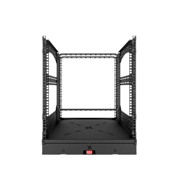 19" Auszieh- und drehbares Rack 12RU, 130kg Traglast, 490B x 498T x 614H