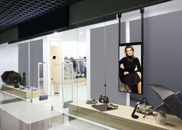 Schaufenster-Display Deckenhalterung für LG 49UH5F-H Bildschirm