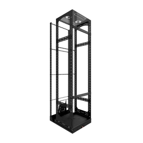19" Ausziehbares und drehbares Rack 40RU, 125 kg Belastung, 490B X 615T X 1862H