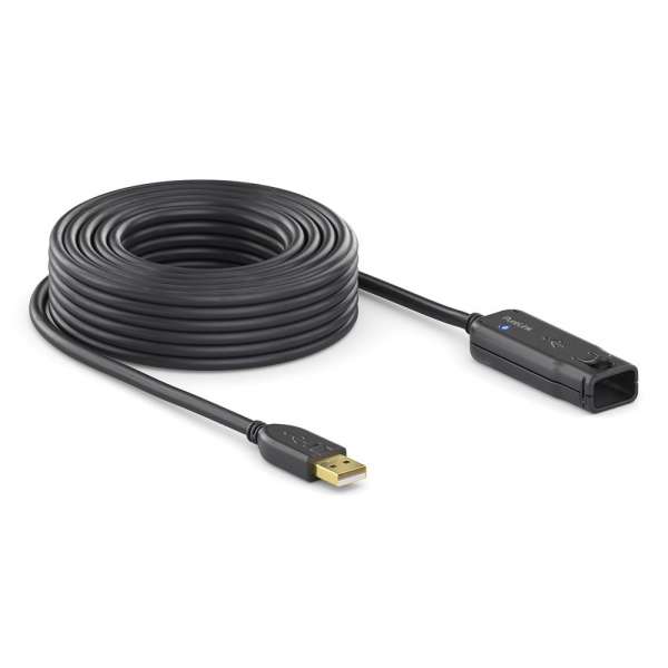 USB 2.0 Aktiv Verlängerung - schwarz - 30,0m