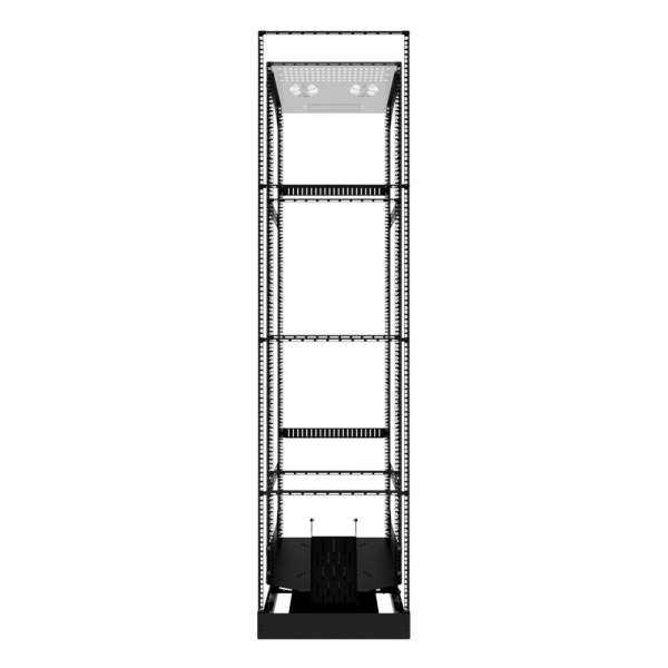 19" Ausziehbares und drehbares Rack 42RU, 125 kg Belastung, 490B X 615T X 1950H