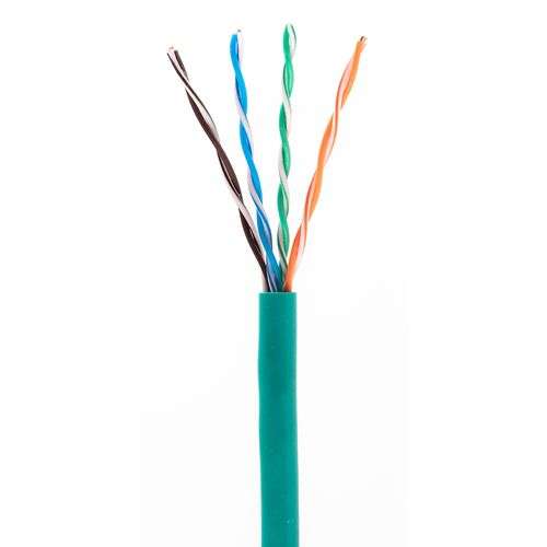 ICE Cable - Cat.5e Kabel, 350MHz, UTP, 24AWG, SBC, HDBaseT, 305m Pulloutbox, Farbe: grün