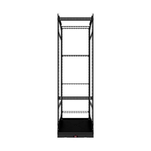 19" Auszieh- und drehbares Rack 36RU, 300kg Traglast, 490B x 510T x 1676H