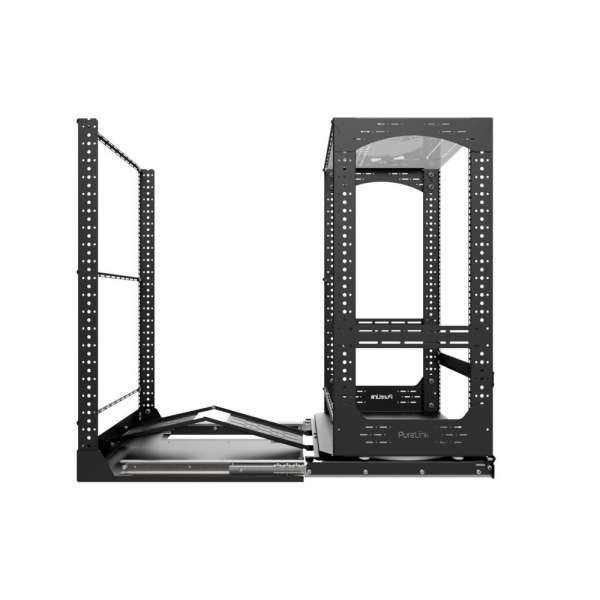 19" Auszieh- und drehbares Rack 20RU, 200kg Traglast, 490B x 608T x 963H