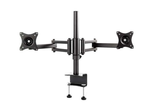 Desktop-Doppelarmhalterung für zwei 19-27" Bildschirme