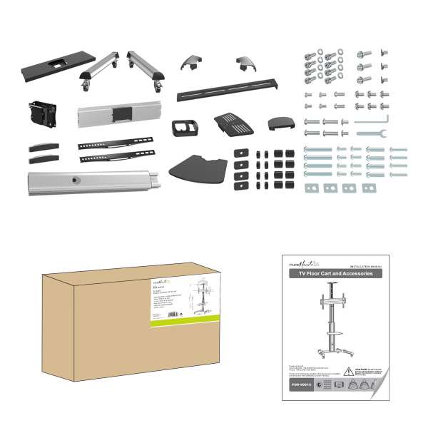 PureMounts® TV Cart - Single Display bis 70"