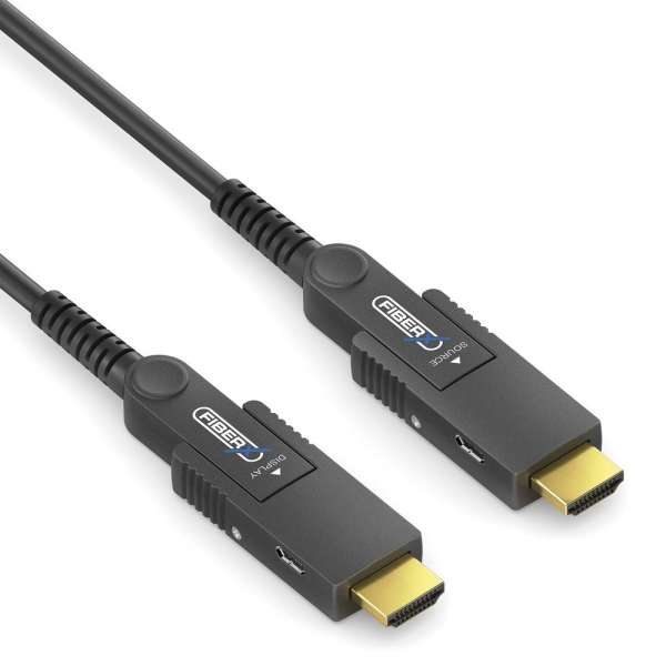 FiberX Serie - Micro HDMI/HDMI 4K Glasfaser Verlängerung - 10m