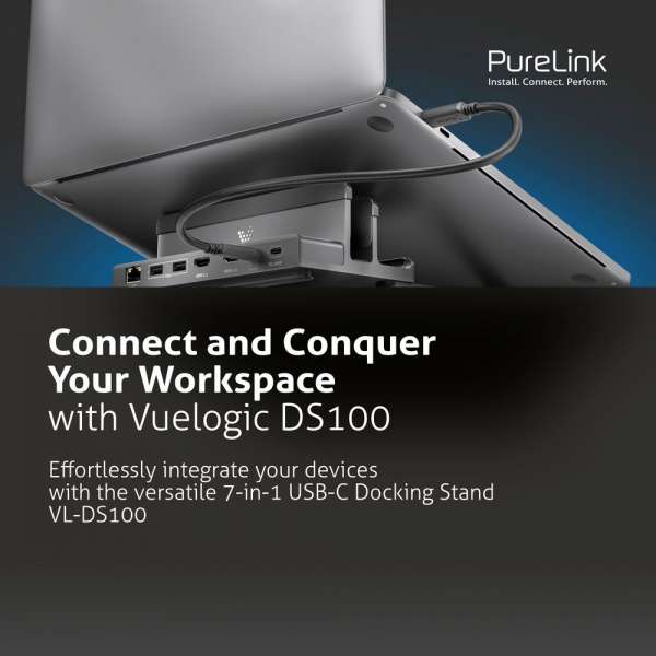 Vuelogic - USB-C Docking Stand - Multifunktionale Docking Station mit Laptop-Stand - 8K Unterstützung