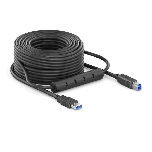 USB 3.2 Gen. 1x1 Aktiv Kabel - schwarz - 20,0m