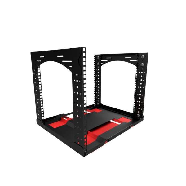 19"-Rack, abnehmbarer Sockel mit 9 HE, Tragfähigkeit 35 kg, 490 B x 422 T x 406 H