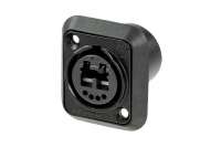 Neutrik opticalCON DUO Einbaubuchse, schwarz Neutrik opticalCON DUO Einbaubuchse, schwarz