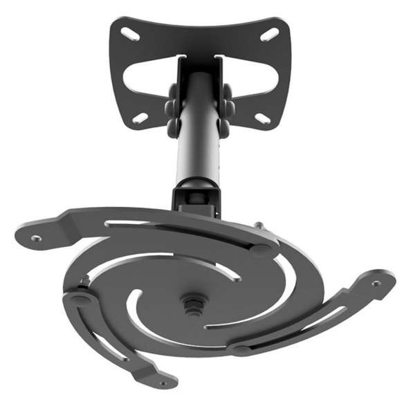 Universal-Projektor-Deckenhalterung (3 Befestigungspunkte), schwarz