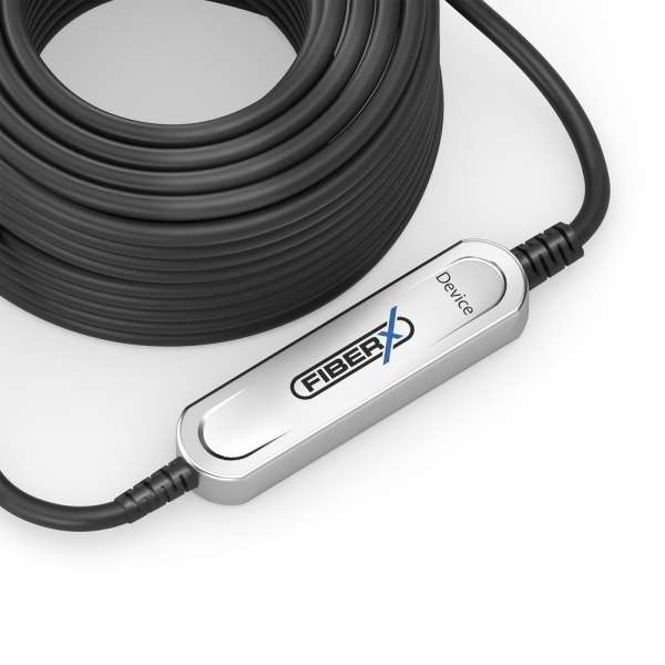 FiberX Serie - USB 3.2 Gen2x1 Glasfaser Kabel - USB-A USB-B - 40m