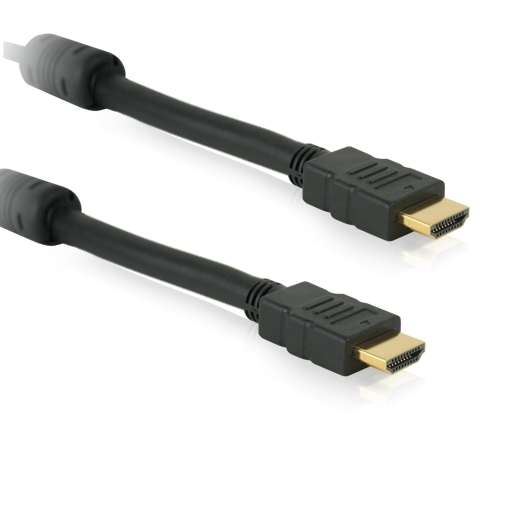 HDSupply Standard Speed HDMI Kabel HQ mit Ethernet, mit Ferrite 10,0m, schwarz
