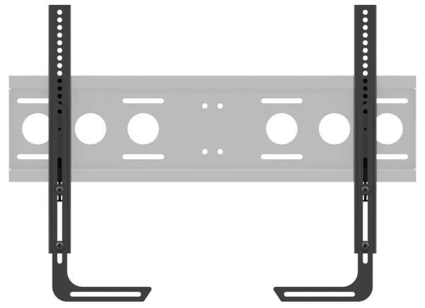 Metallablage für Soundbar-Installation für LWB/PWB/TWB-Serie, schwarz
